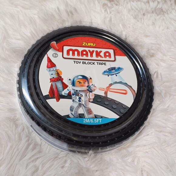 Bundle 2 Toy Block Tape Set of 2 Black, 2 Stud 2M/6.5 - Picture 3 of 4